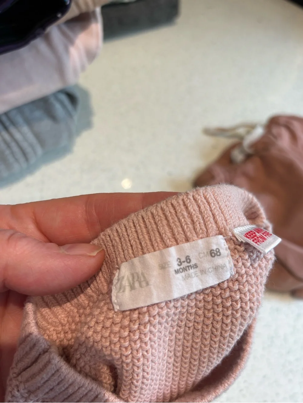 Zara Knit Baby Bloomers 3-6 months Shorts - Pink - Picture 4 of 4